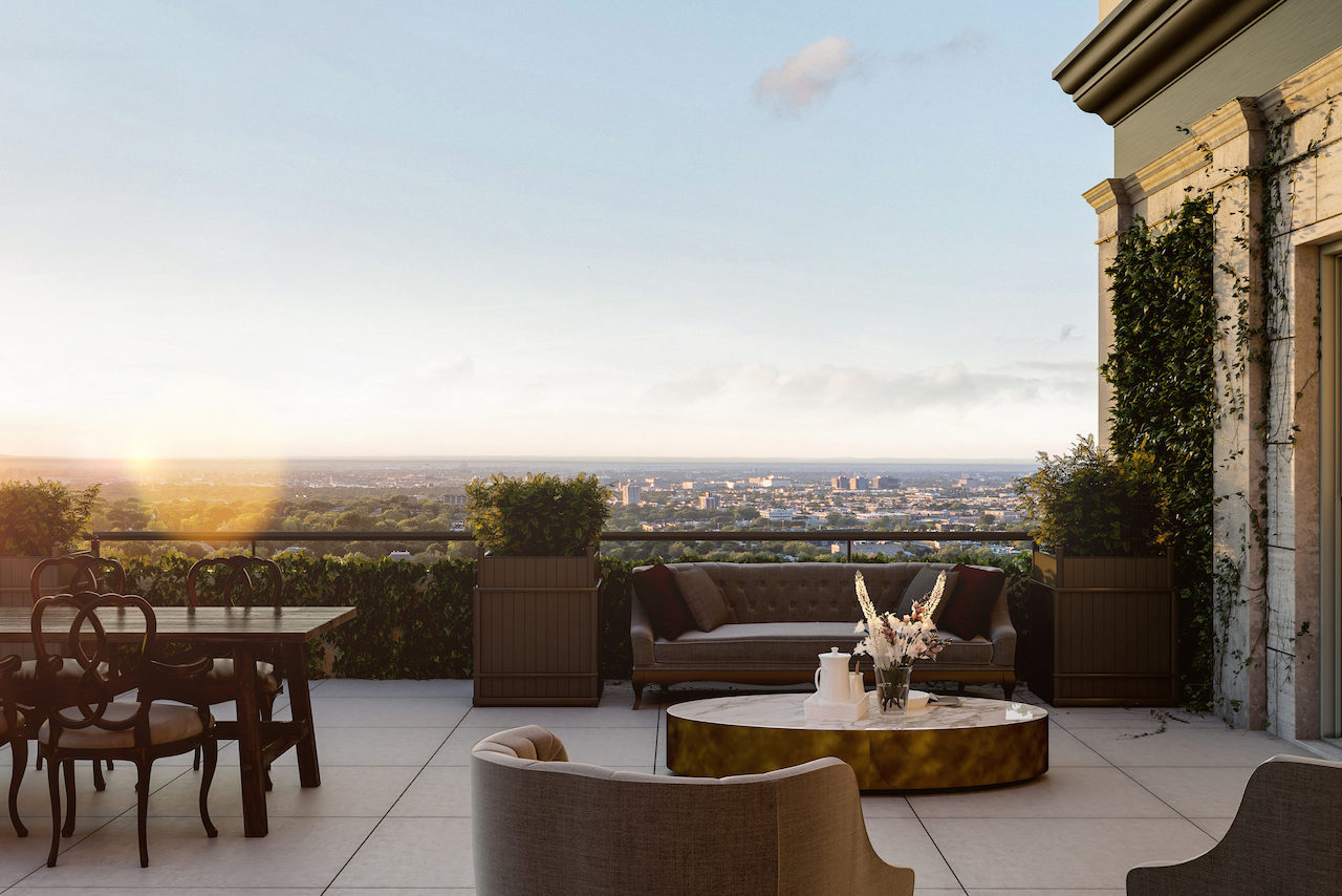 Condo patio at 411-1420 Mont-Royal, Outremont, QC