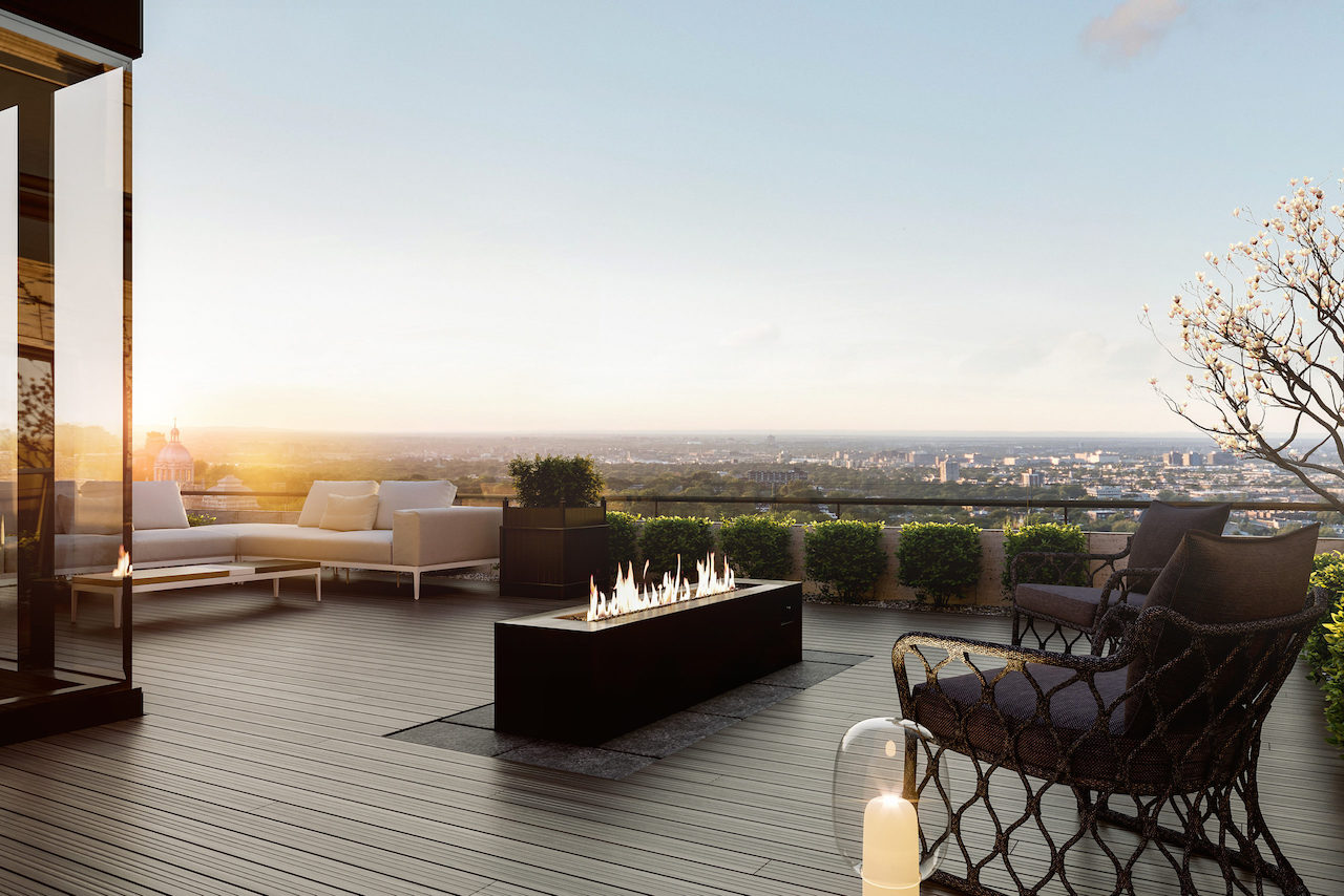 Condo patio at 411-1420 Mont-Royal, Outremont, QC