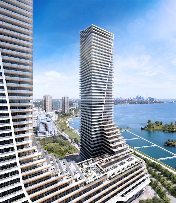 Eau du Soleil Condos Aerial View Toronto, Canada