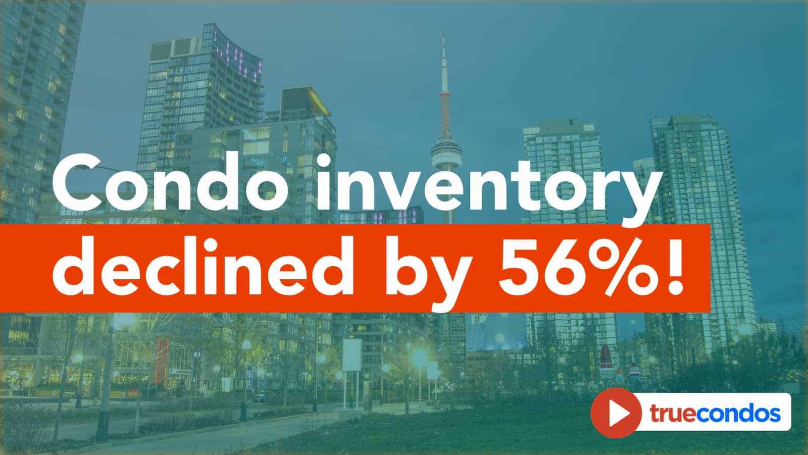 Condo inventory declined by 56%!