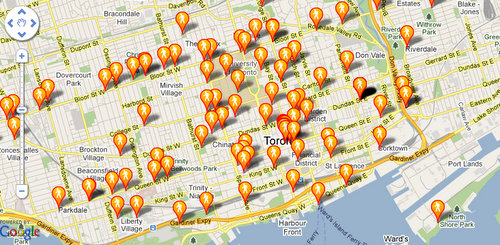 Jane's Walk toronto map
