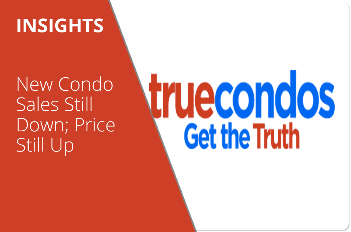 New Condo Sales Still Down; Prices Still Up