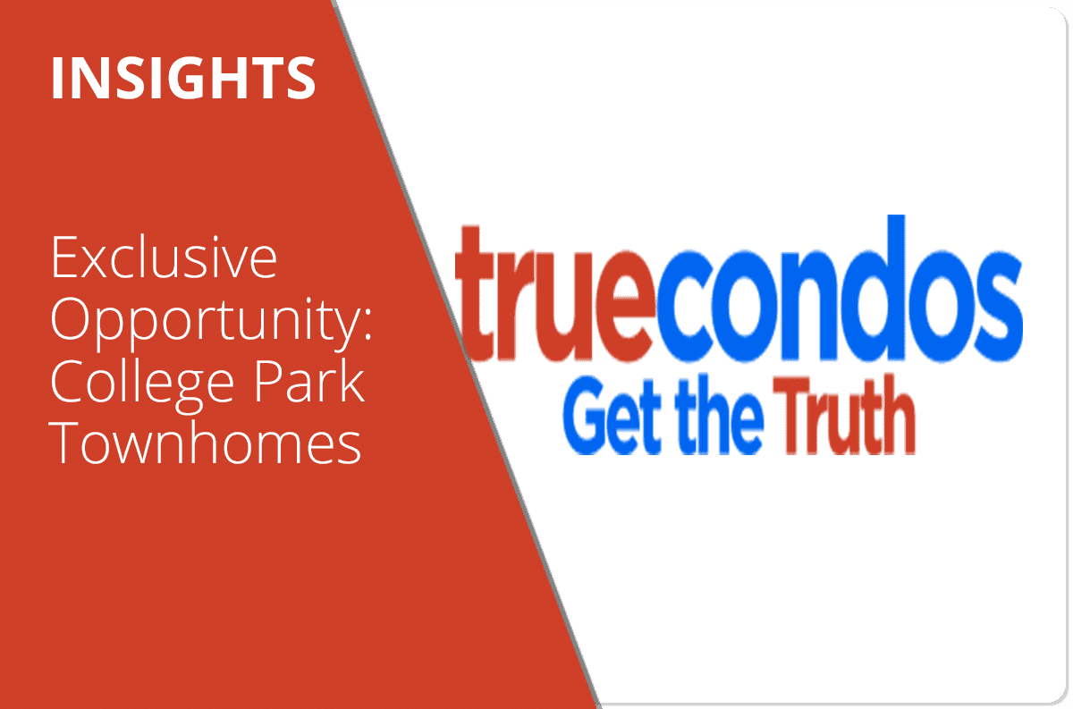 Exclusive Opportunity: College Park Townhomes