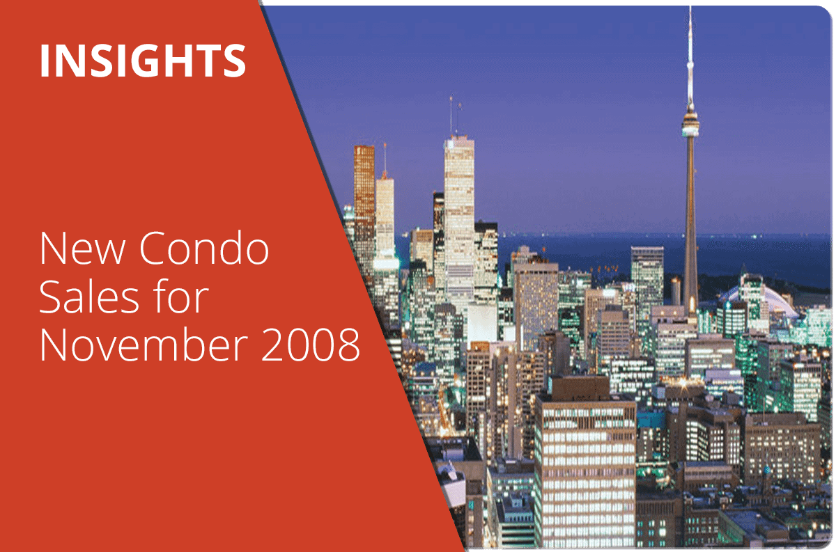 New Condo Sales for November 2008