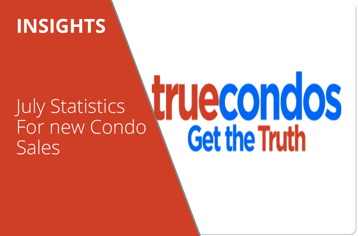 July Statistics for New Condo Sales