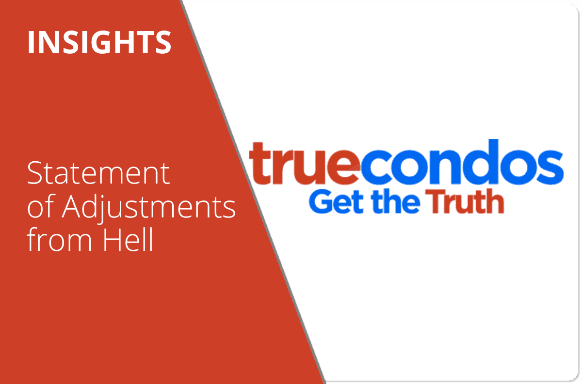 Statement of Adjustments from Hell