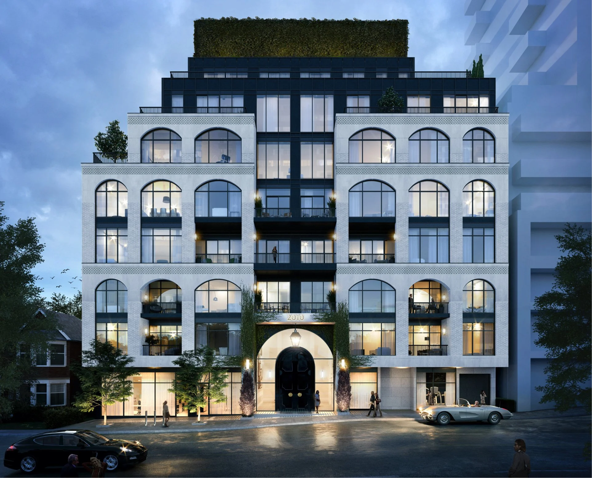 The Rhodes boutique luxury condo building at 2010 Bathurst Street in Forest Hill, Midtown Toronto