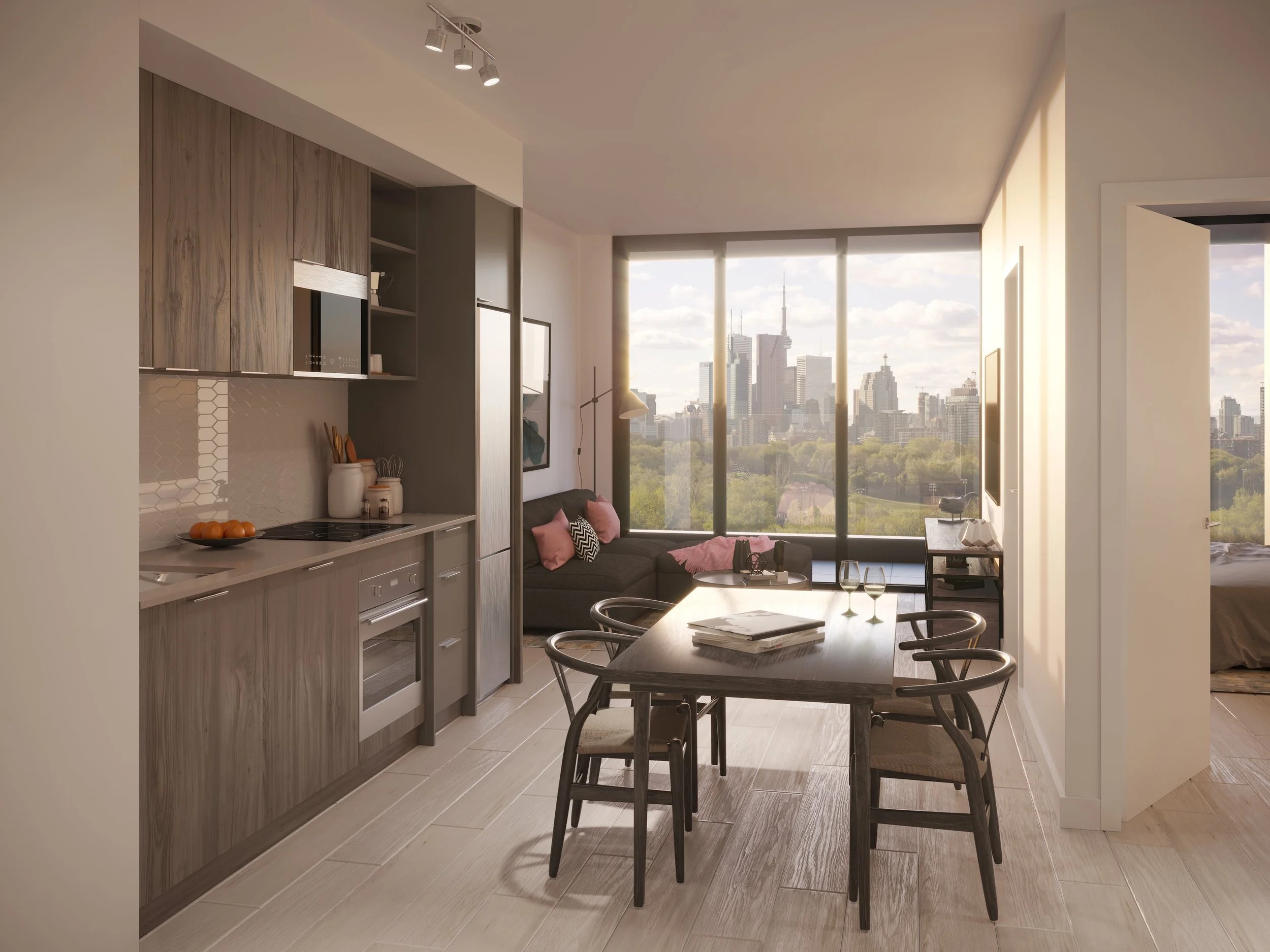  The Riv by Broccolini - One Bedroom Rendering 