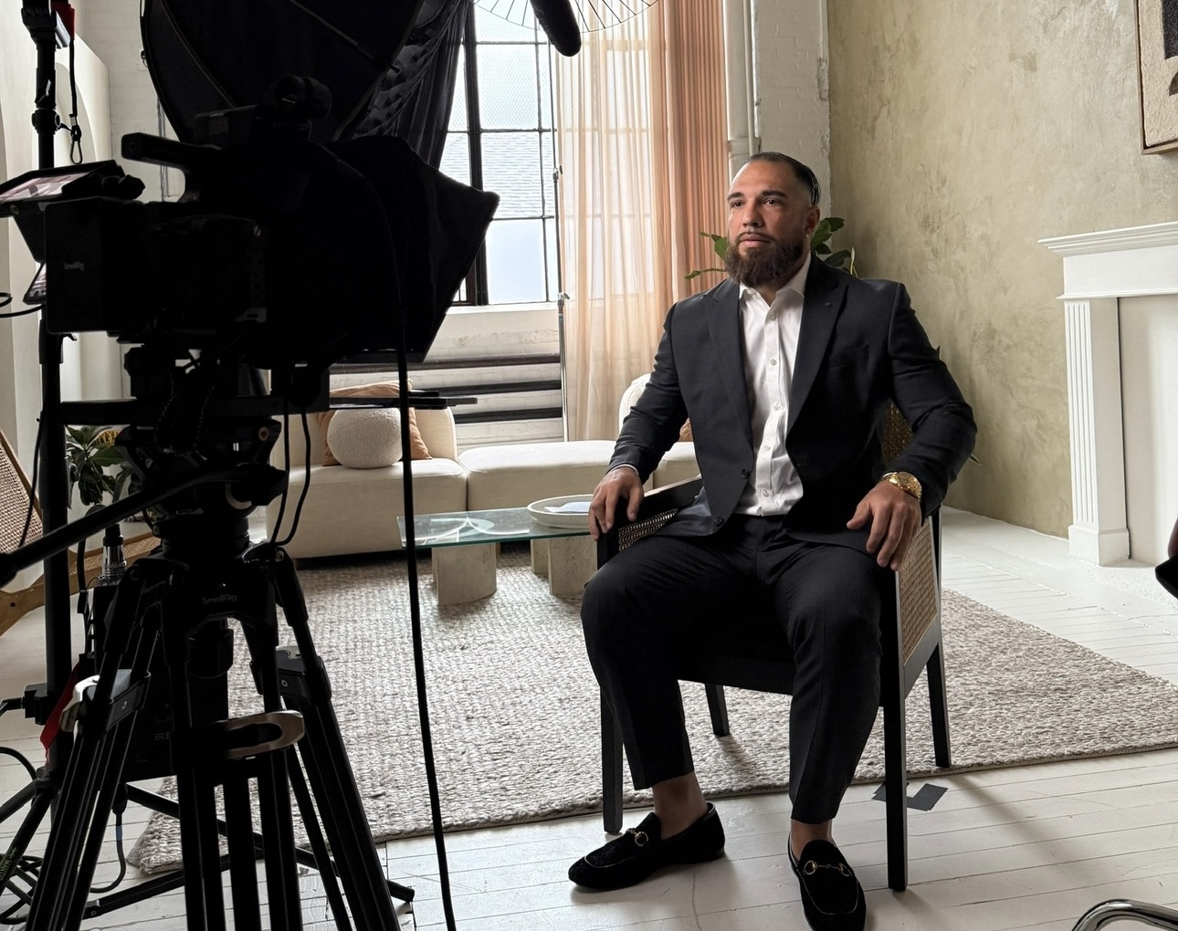 Daniel Zareh during a filmed interview